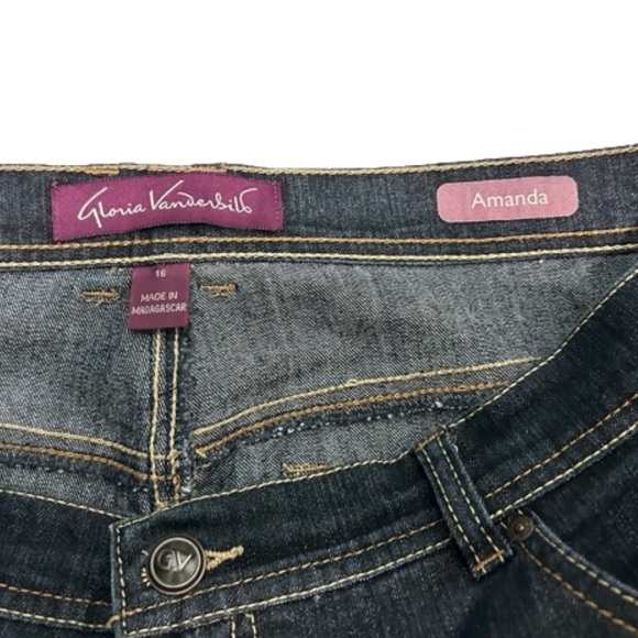 Gloria Vanderbilt Amanda Jeans Dark Blue - Picture 3 of 3